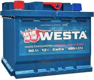 Автомобільний акумулятор WESTA 50 Ah / 480 A Premium L 904541 Лівий плюс (207x175x190) WPR501 904541 фото