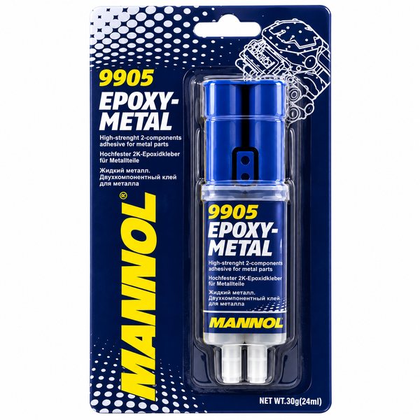 Клей епоксидний для металу MANNOL Epoxy-Metal 30 г 900884 фото