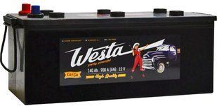 Автомобільний акумулятор WESTA 140 Ah / 900 A Pretty Powerful L (3) (бокові кл. -/+) (513x223x217) WPP140 904557 фото
