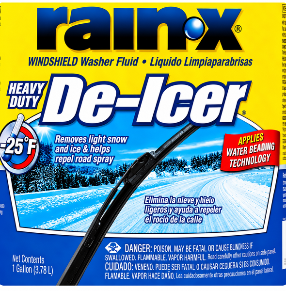 Омивач скла RAIN-X De-Icer зимовий &minus;32 &deg;C 3,78 л (антилід) 901402 фото