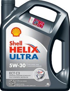 Моторна Олива SHELL 5W-30 ECT С3 Ultra Helix 4 л 901462 фото