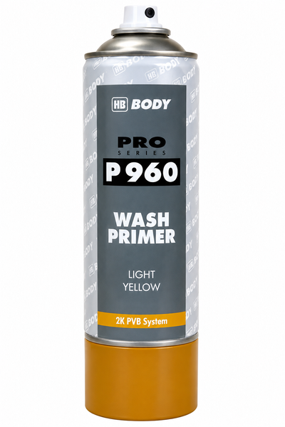 Кислотний ґрунт HB BODY P960 Wash Primer світло-жовтий 400 мл 900309 фото