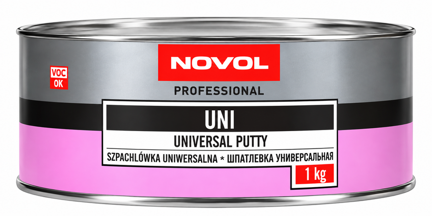 Шпаклівка автомобільна NOVOL UNI універсальна 1 кг (1103) 901271 фото