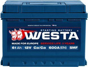 Автомобільний акумулятор WESTA Premium 61 Ah 600 A R+ WPR610 905828 фото