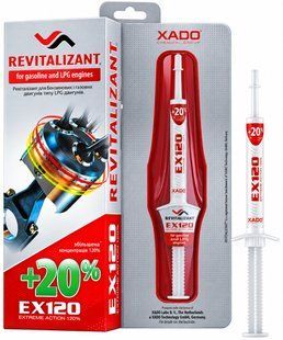 Ревіталізант XADO EX120 для бензинових і газових двигунів 8 мл (XA 10035_8) 902216 фото