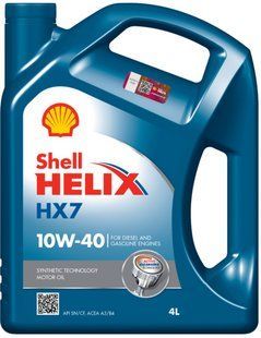 Моторна олива Shell Helix HX7 10W-40 4 л 901458 фото