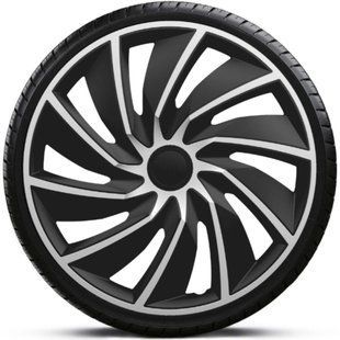 Ковпаки для дисків Argo R13 TURBO Silver&Black чорно-сріблястий 905495 фото
