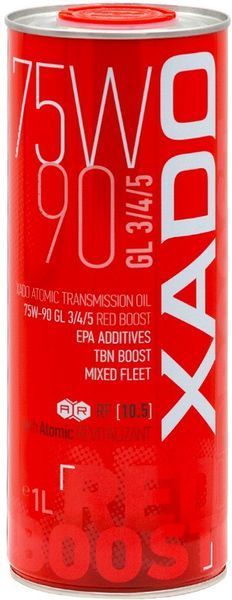 Трансмісійна олива XADO Atomic Oil 75W-90 GL-3/4/5 RED BOOST 1 л 904754 фото