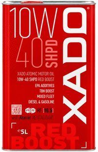 Моторна олива XADO 10W-40 SHPD SL/CI-4 RED Boost 5 л 904405 фото