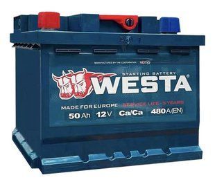 Автомобільний акумулятор WESTA 50 Ah / 480 A Premium R Правий плюс (207x175x190) WPR500 904542 фото